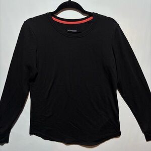 Cuddl Duds Women's Black Long Sleeve Tee
